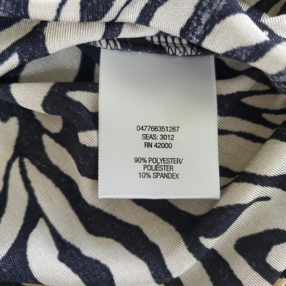 Jaclyn Smith Womens Top Size Small Animal Print Slinky Safari Chic Boho Glam Y2K - Picture 9 of 9